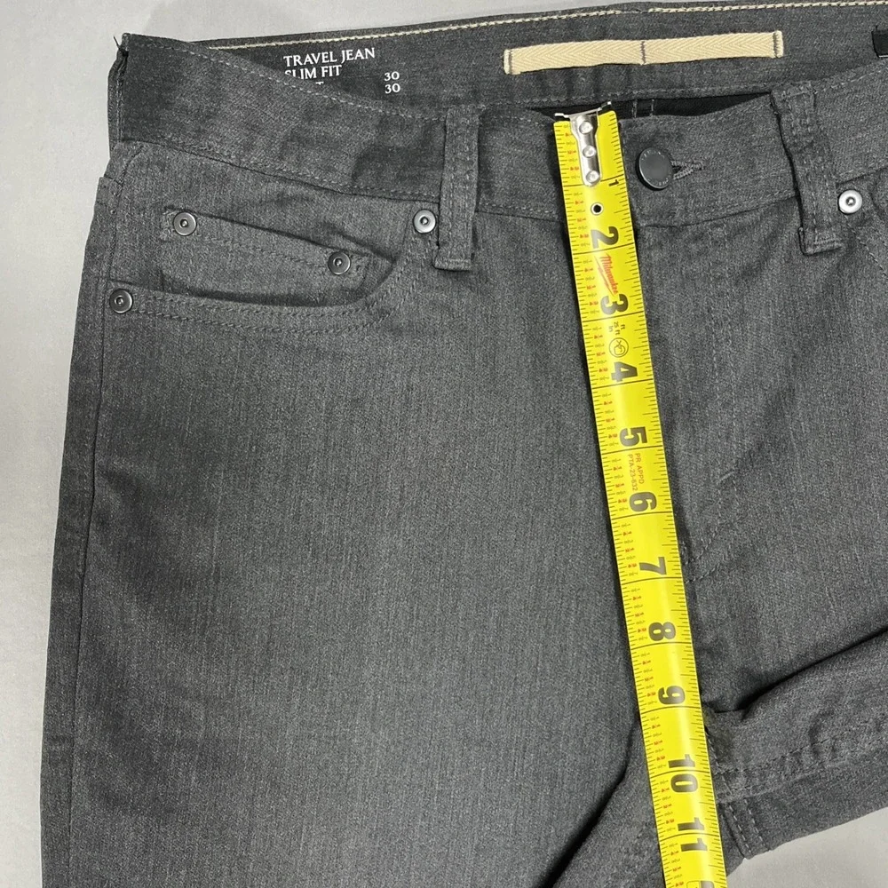 Banana Republic Travel Jean Mens 30x30 Slim Fit Stretch Charcoal Gray‎ Heather